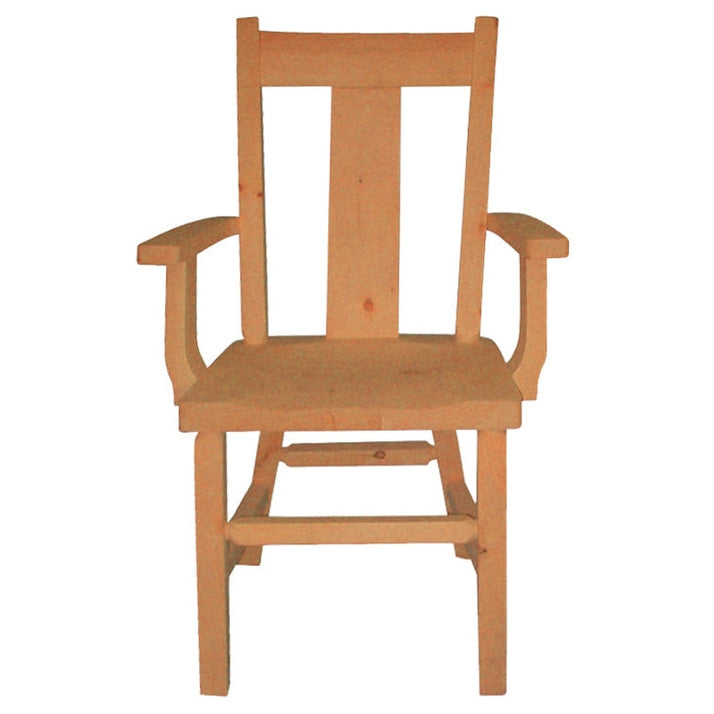 Rustic Wide Slat Arm