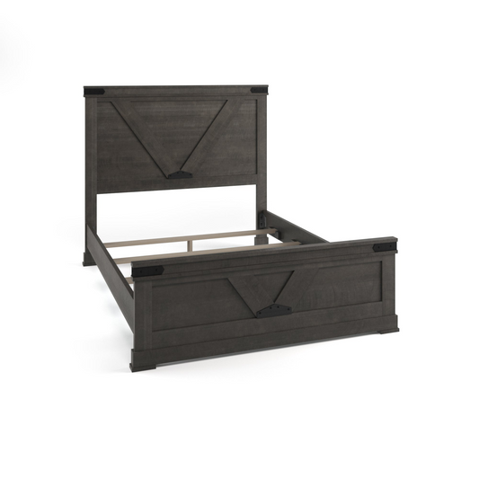 Flat Iron Queen Panel Bed