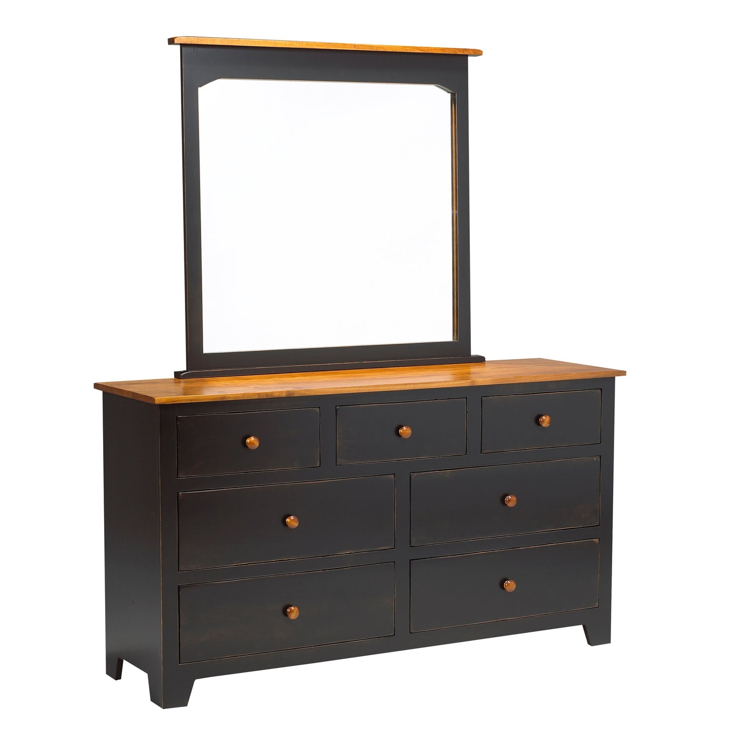 Rustic 7 Drawer Dresser