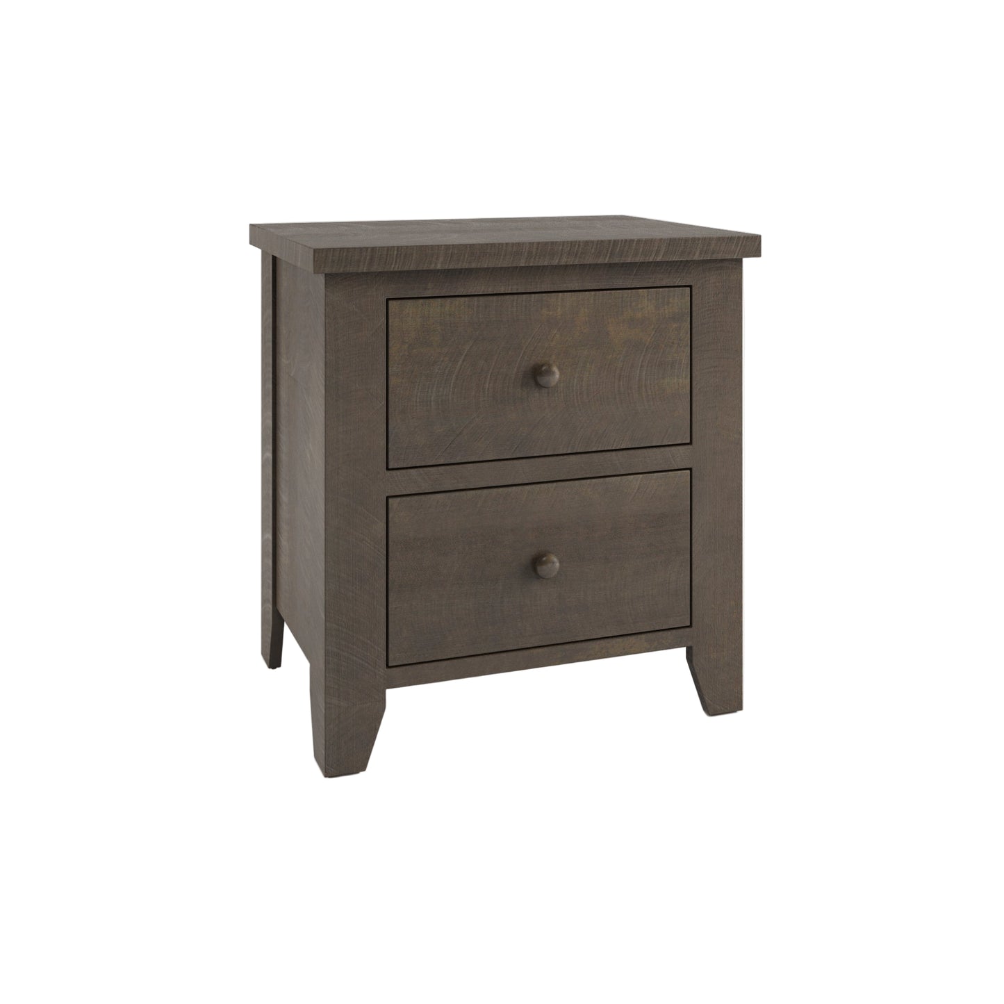 Rough Sawn 2 Drawer Nightstand 26"W