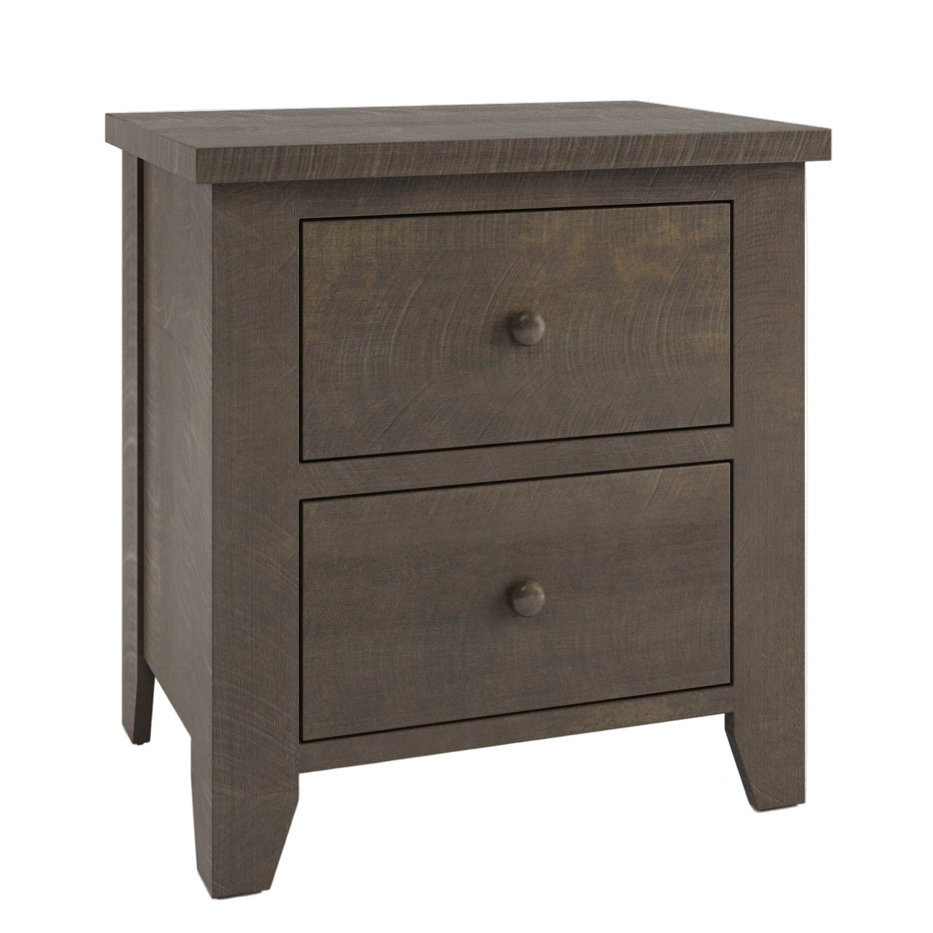 Rough Sawn 2 Drawer Nightstand 26"W
