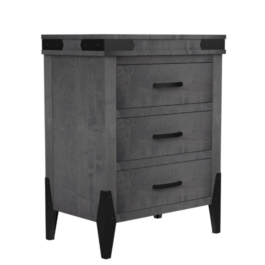 Flat Iron 3 Drawer Chest