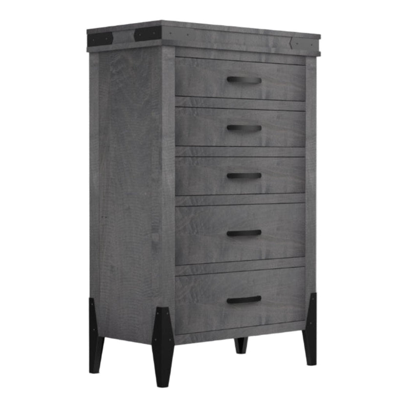 Flat Iron 5 Drawer Chest