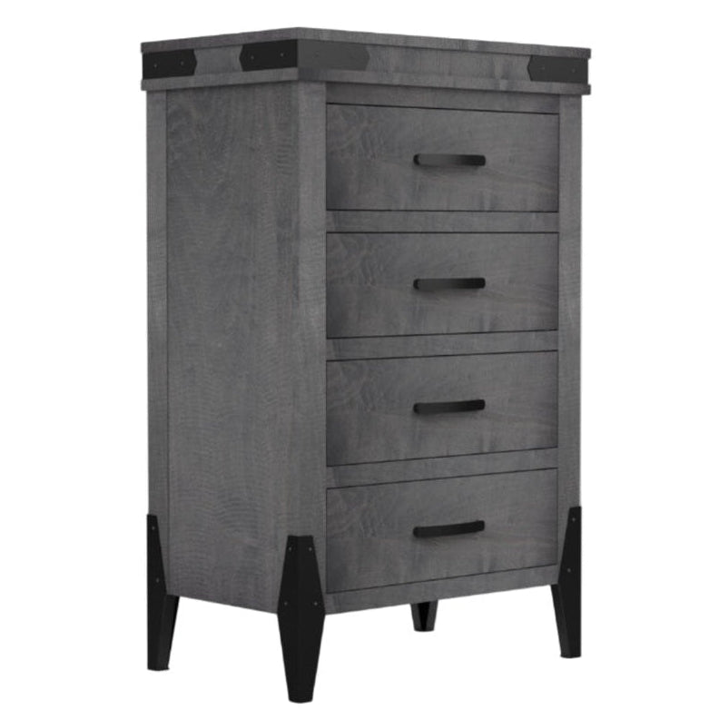 Flat Iron 4 Drawer Chest