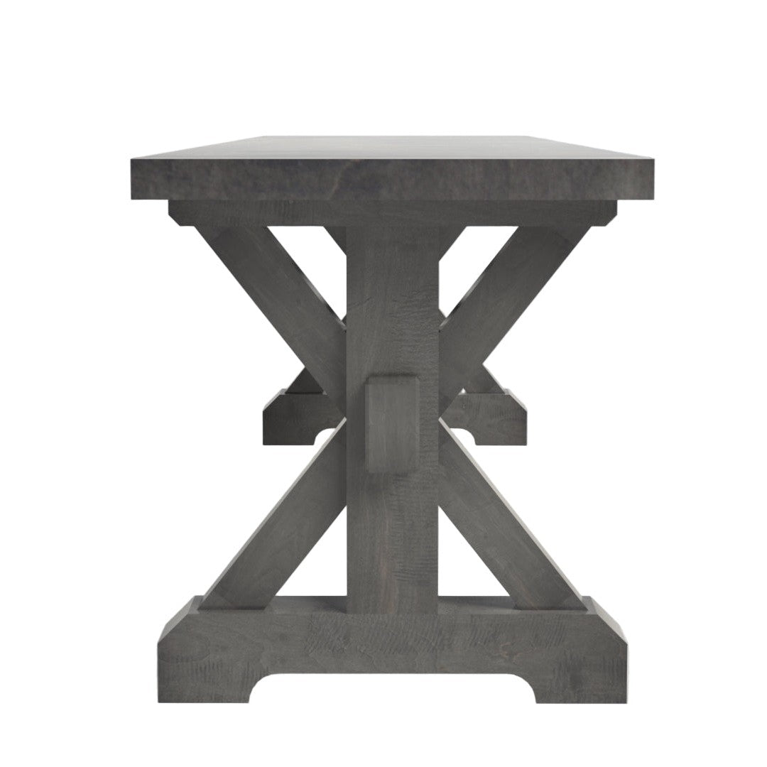 Farmhouse Trestle X-Base 72" Bench Slab Top