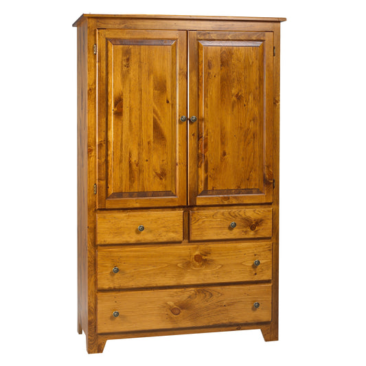 Havelock Large 4Drawer Plain Top Armoire 42"W