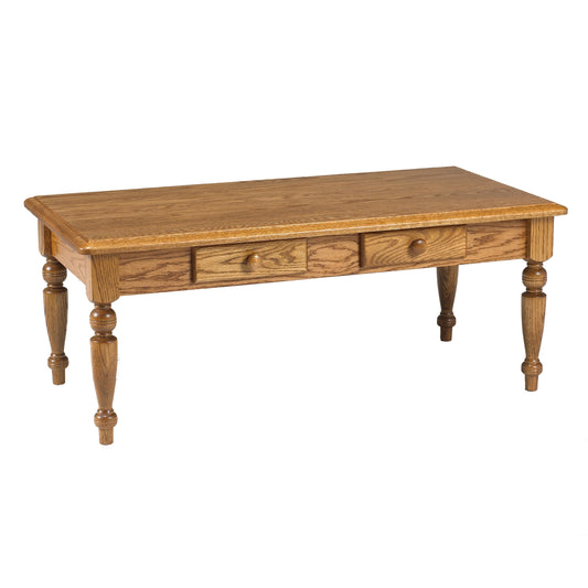 Country Lane Oval Coffee Table w/2 Drawers