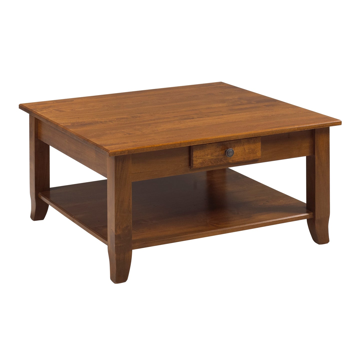 Bourbon Coffee Table w/2 Drawers & Shelf