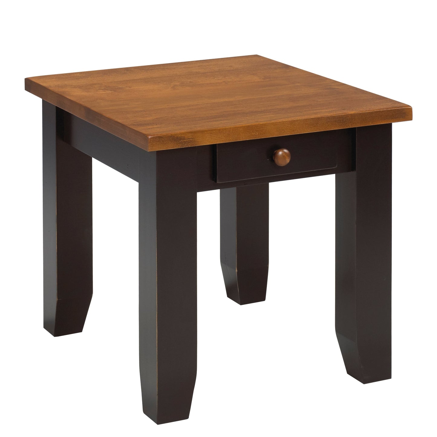 Rough Cut End Table w/1 Drawer