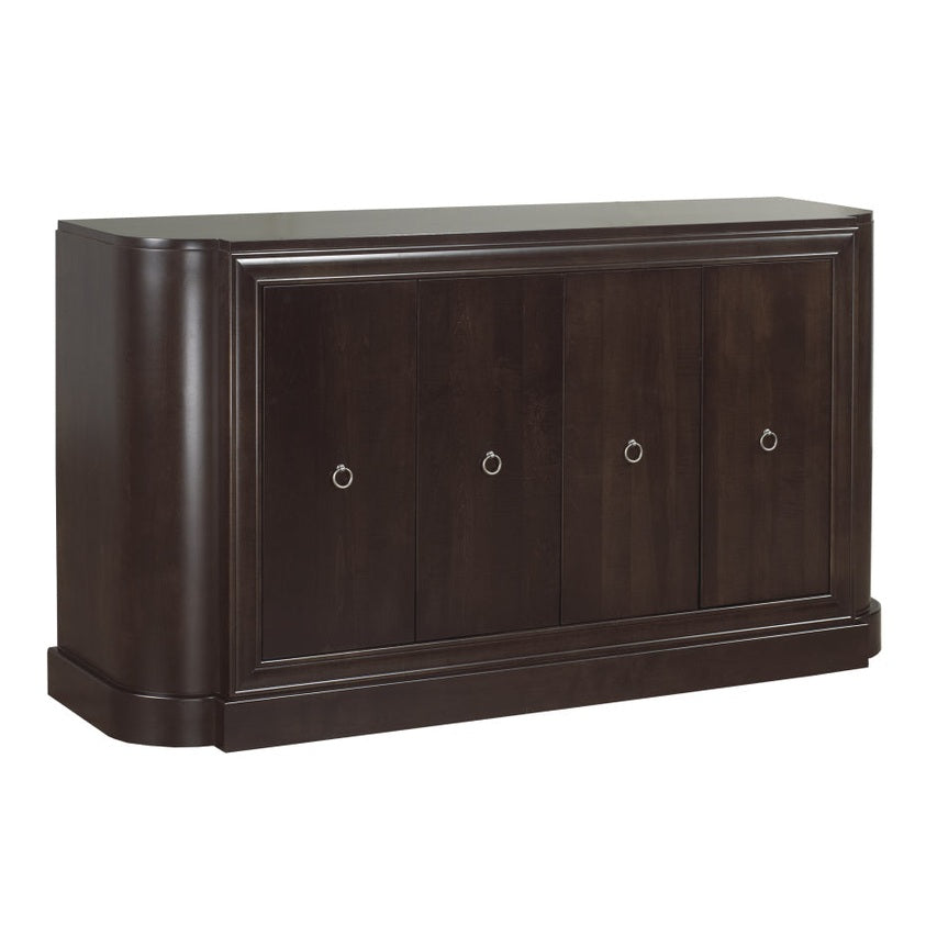 Corbusier sideboard 20" x 66" x 37" 4 door 1 interior drawer