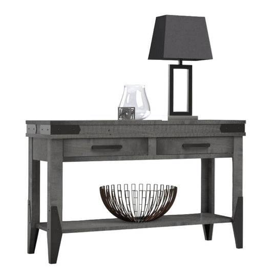 Flat Iron Hall Table w/Drawer(s) & shelf