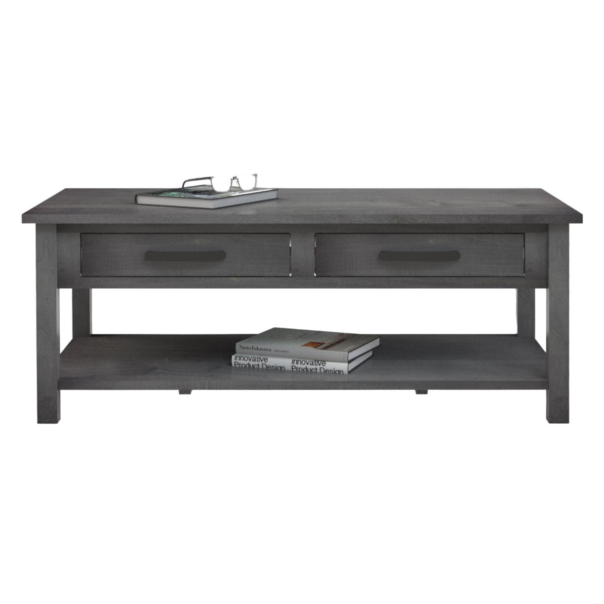 William Coffee Table w/2 Drawers & Shelf