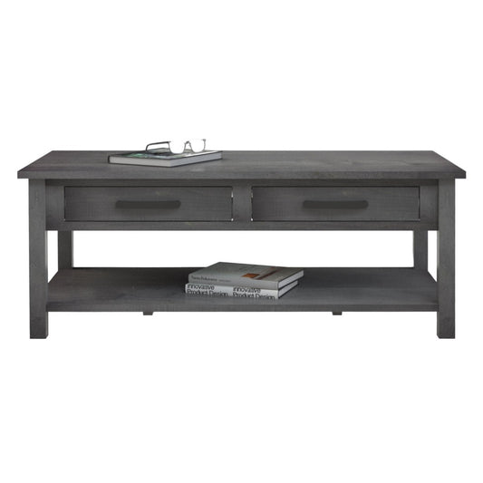 William Coffee Table w/2 Drawers & Shelf