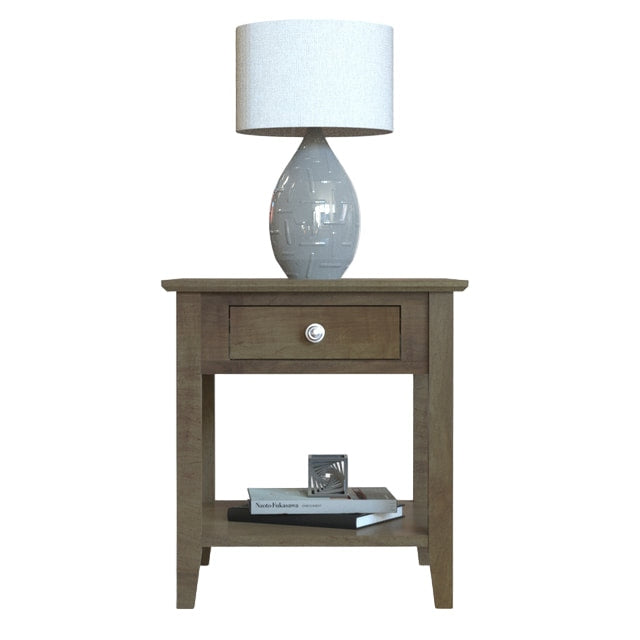 Shaker End Table w/1 Drawer & Shelf