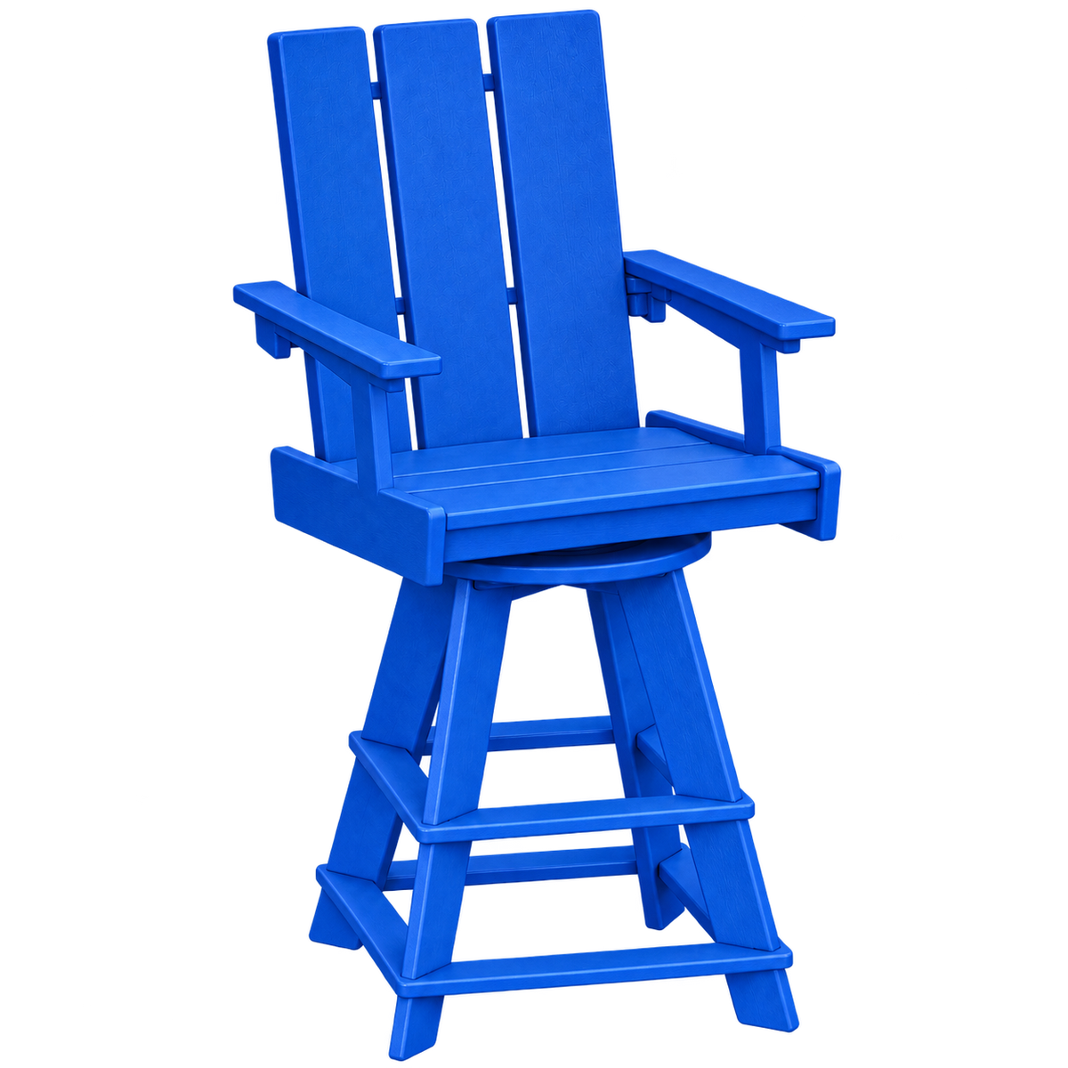 Modern Outdoor Swivel Bar Arm Chair 30"