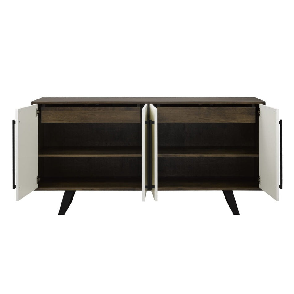 Laxa sideboard 18" x 60" x 36" 4 door 2 interior drawer