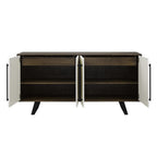 Laxa sideboard 18" x 60" x 36" 4 door 2 interior drawer