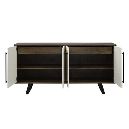 Laxa sideboard 18" x 60" x 36" 4 door 2 interior drawer