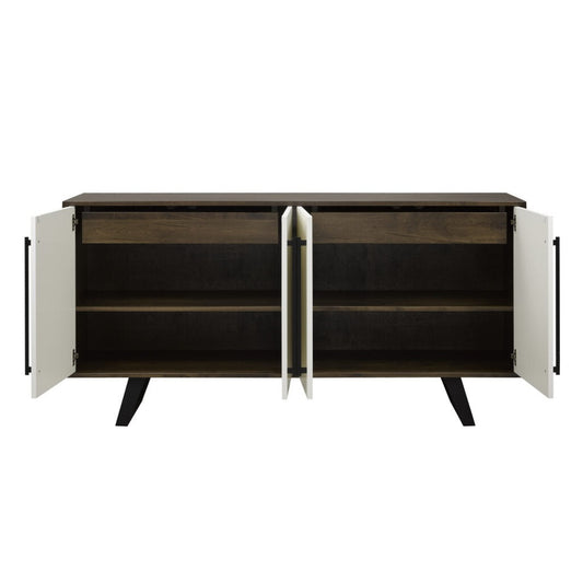 Laxa sideboard 18" x 60" x 36" 4 door 2 interior drawer