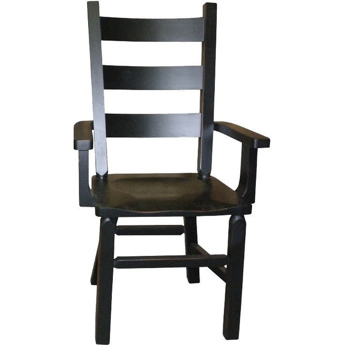 Rustic Ladder Back Arm