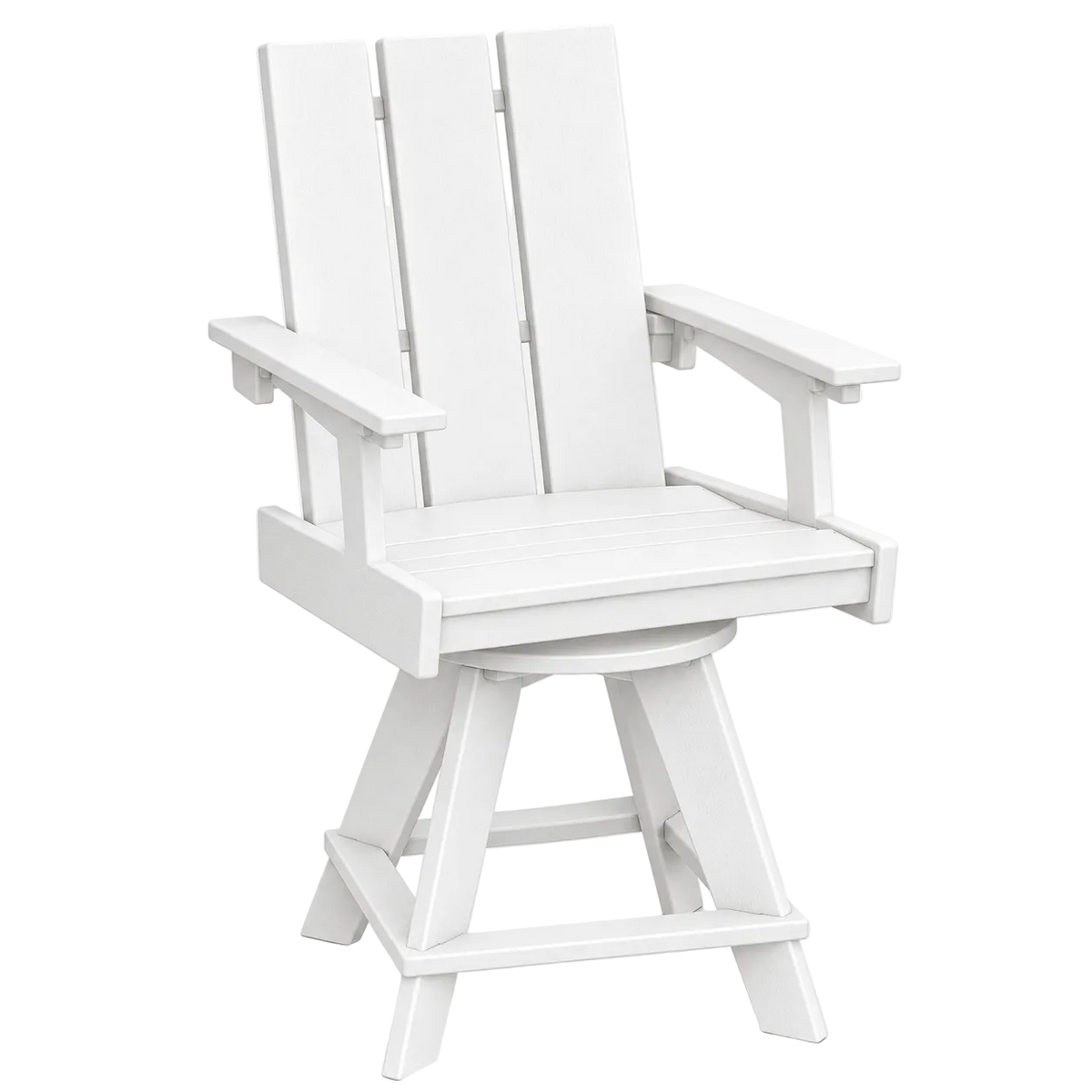 Modern Outdoor Swivel Pub Arm Chair 24"