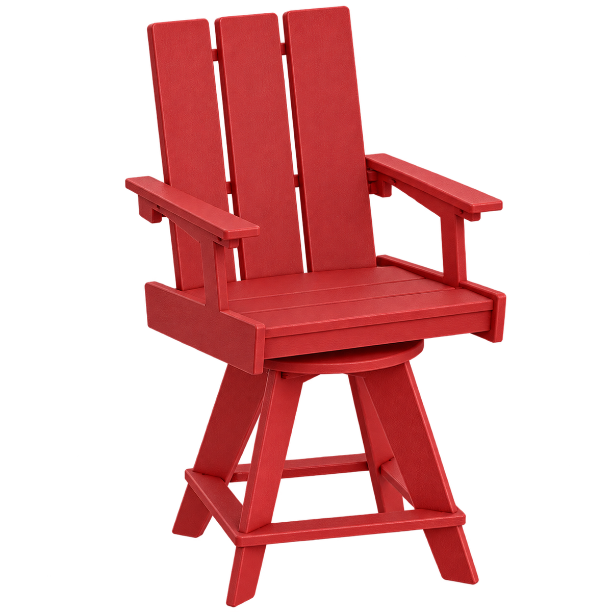 Modern Outdoor Swivel Pub Arm Chair 24"