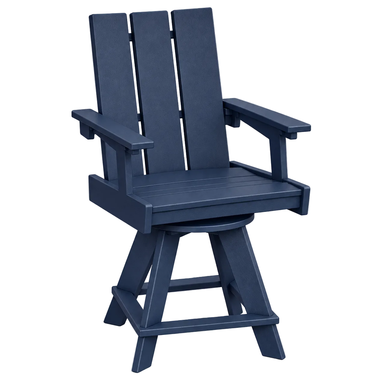 Modern Outdoor Swivel Pub Arm Chair 24"