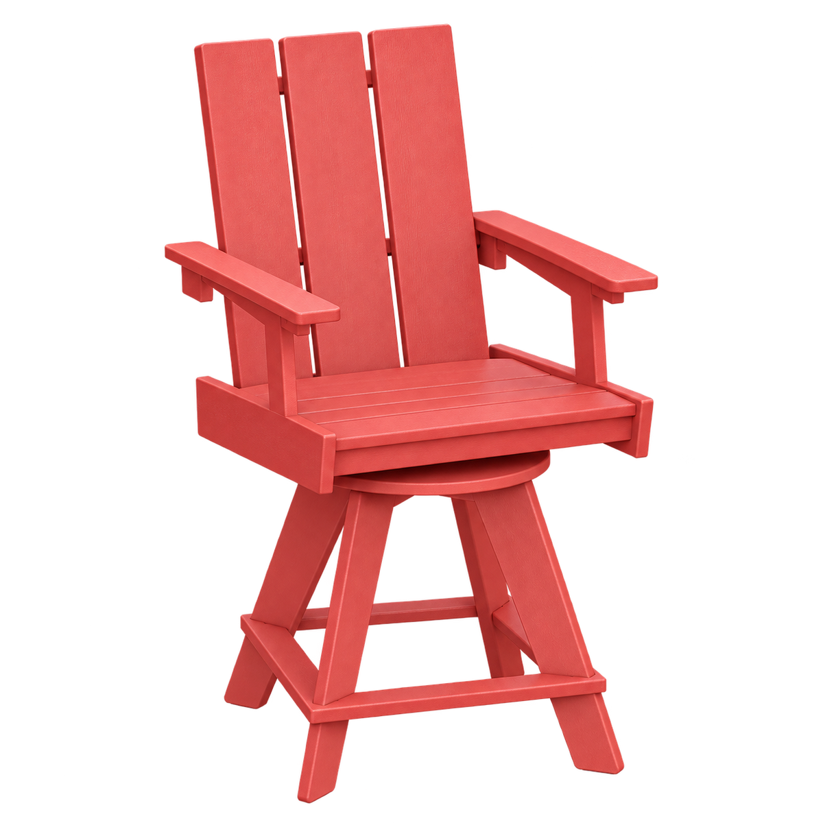 Modern Outdoor Swivel Pub Arm Chair 24"