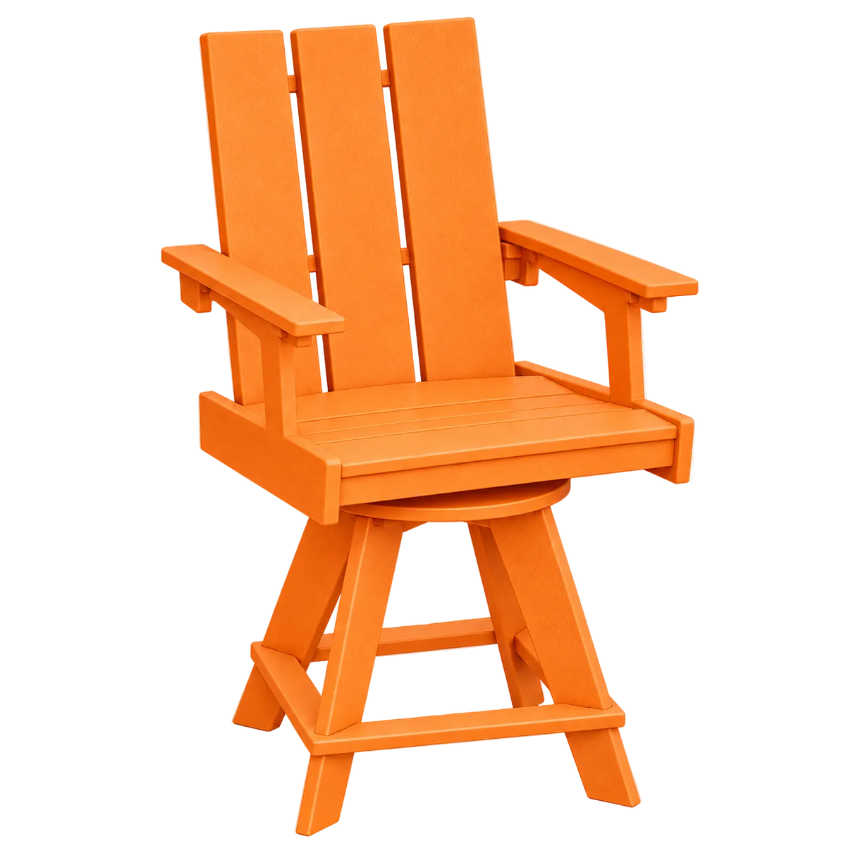 Modern Outdoor Swivel Pub Arm Chair 24"