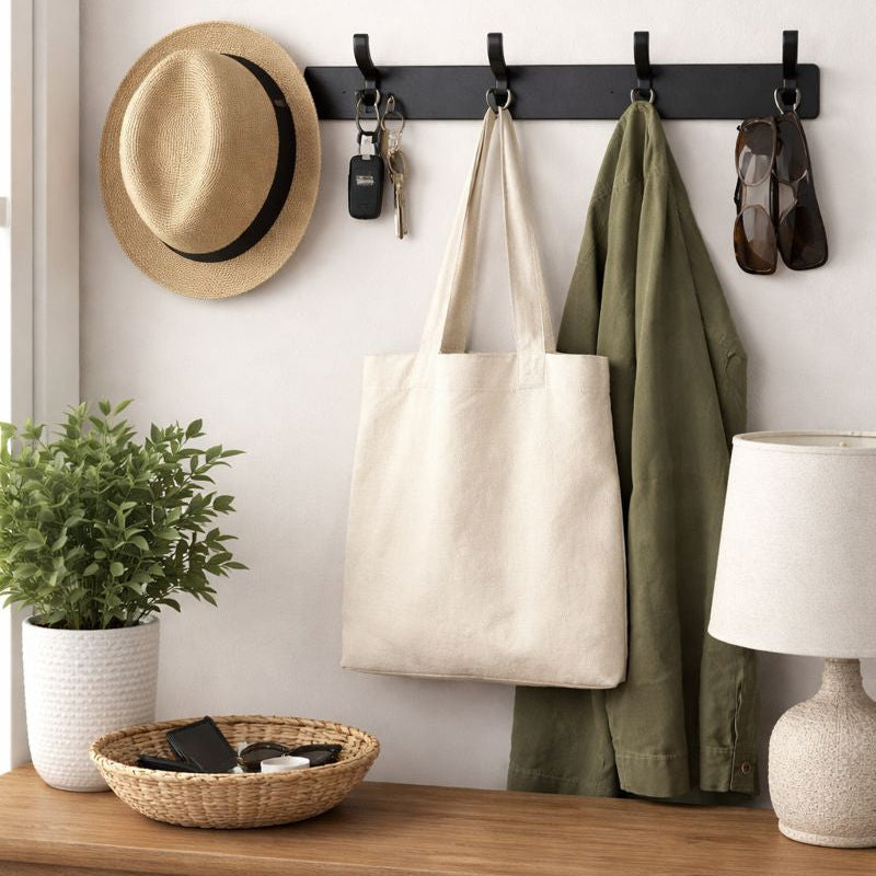 Modern Outdoor Coat Rack w/ 5 Hooks