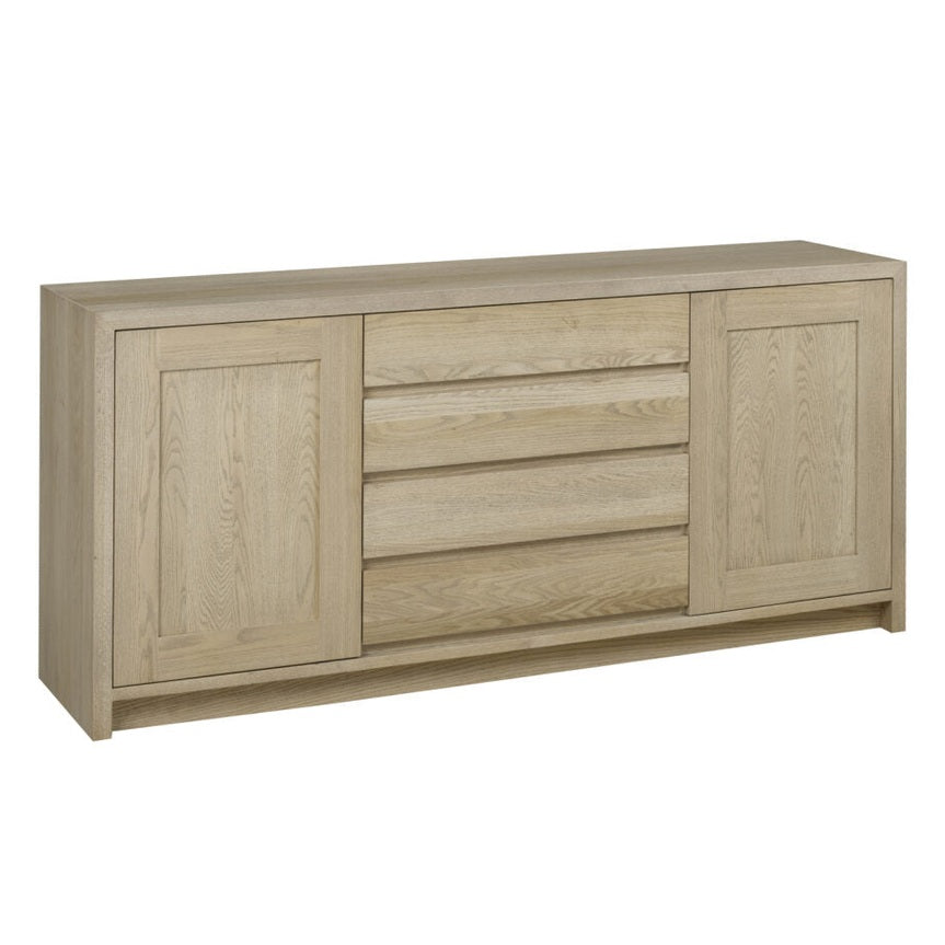 Sauvo sideboard 18" x 60" x 34" 2 door 4 drawer