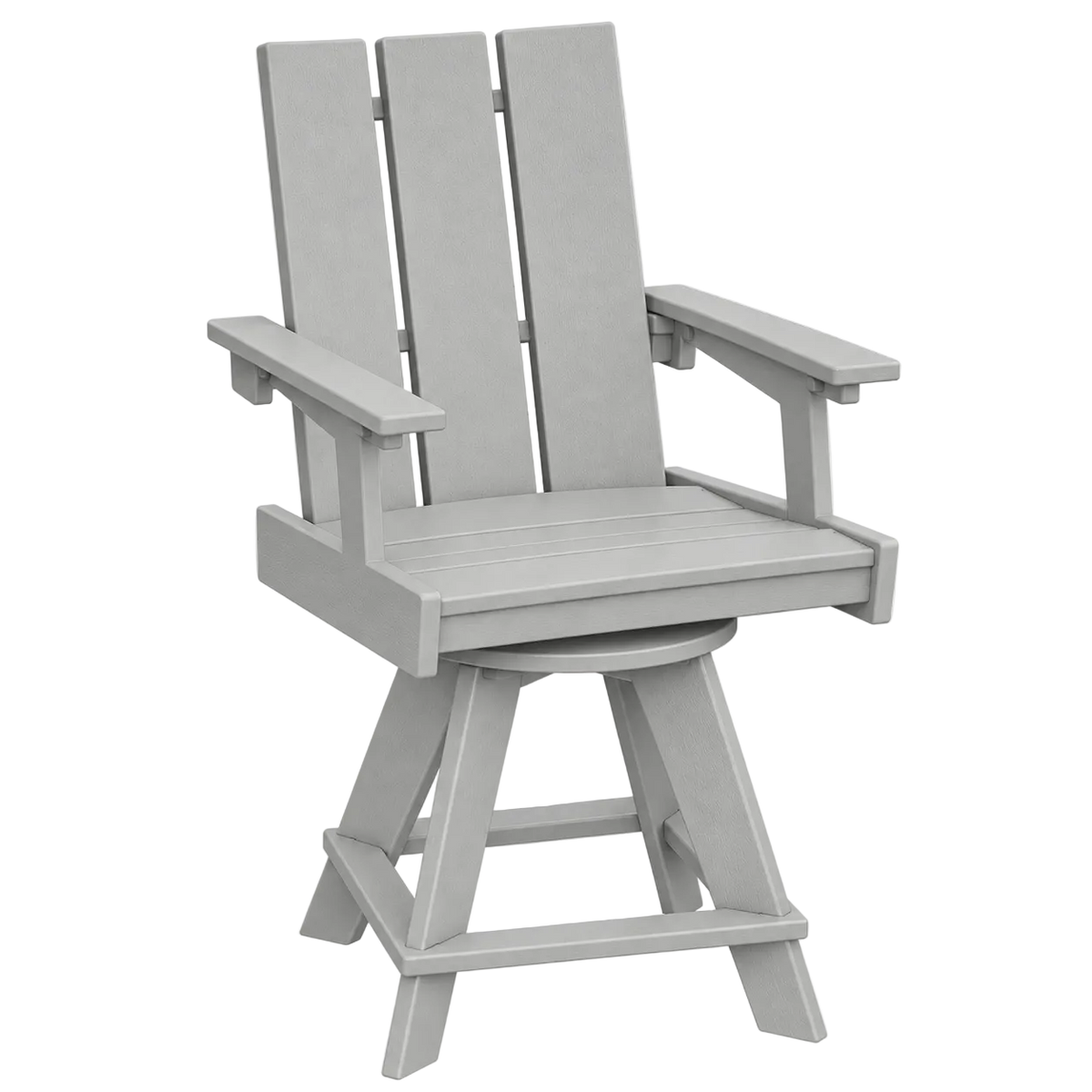 Modern Outdoor Swivel Pub Arm Chair 24"