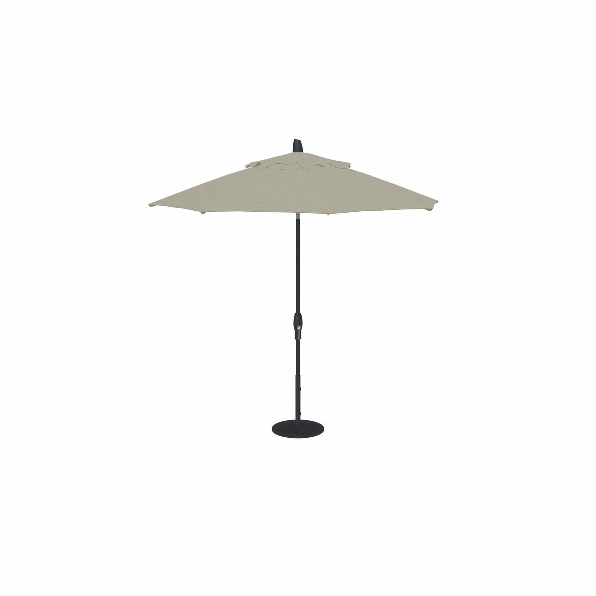 9' Auto Tilt Umbrella Black
