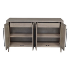 Astrid sideboard 18" x 60" x 36" 4 door 2 interior drawers