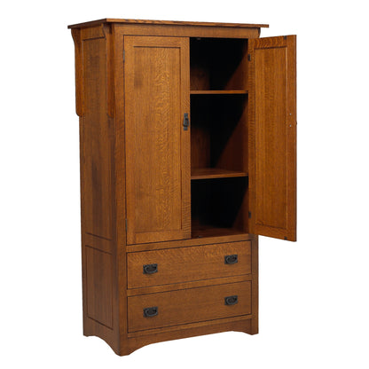 Mission  Plain Top Armoire 36"W