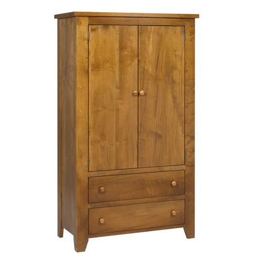 Rough Cut  Plain Top Armoire 36"W