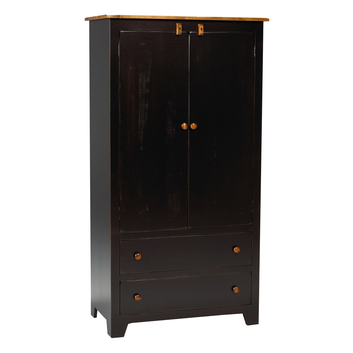 Rustic  Plain Top Armoire 36"W