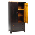 Rustic  Plain Top Armoire 36"W