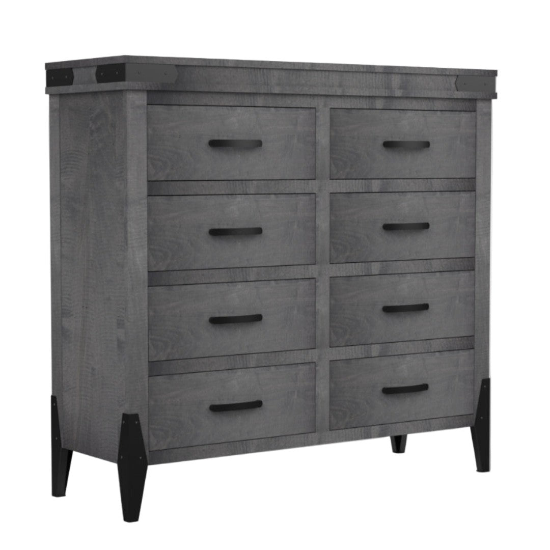 Flat Iron  8 Drawer Dresser