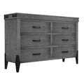 Flat Iron  6 Drawer LG Dresser