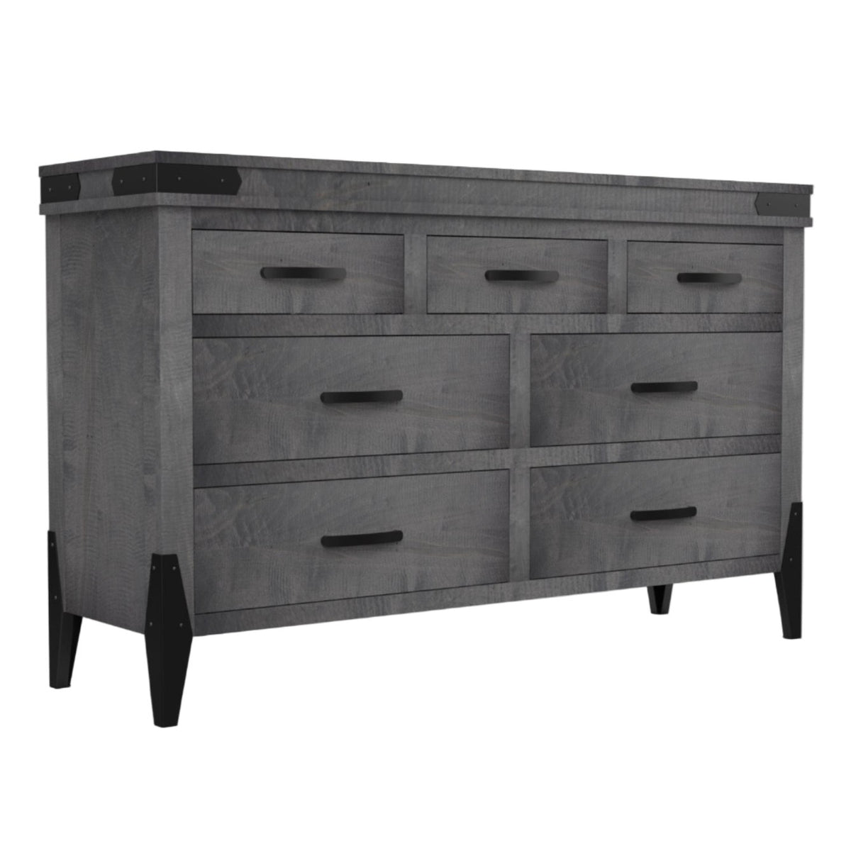Flat Iron  7 Drawer Dresser