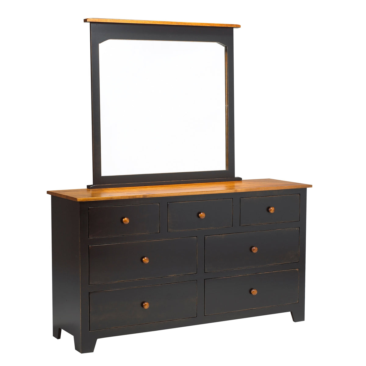 Rustic  7 Drawer Dresser