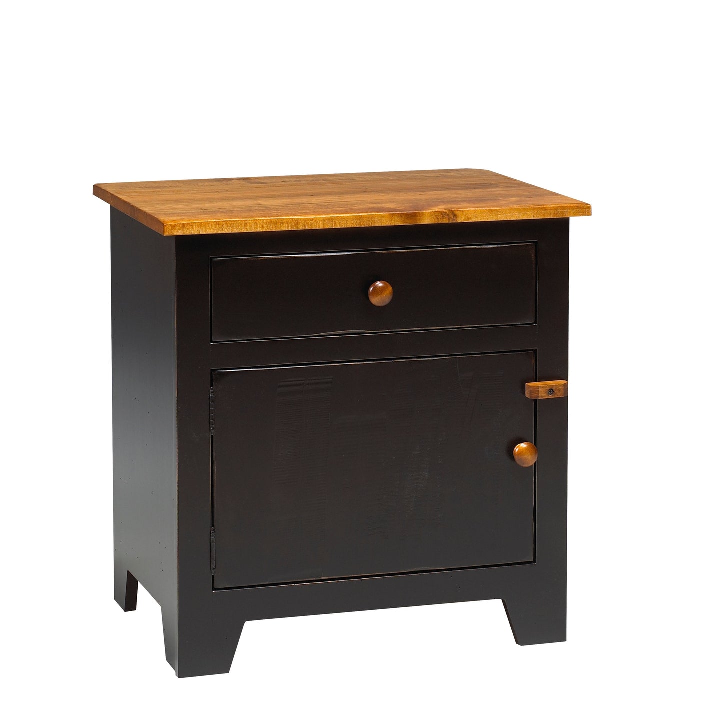 Rustic  1 Drawer, 1 Door Nightstand 26"W