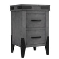 Flat Iron  2 Drawer Nightstand 20"W