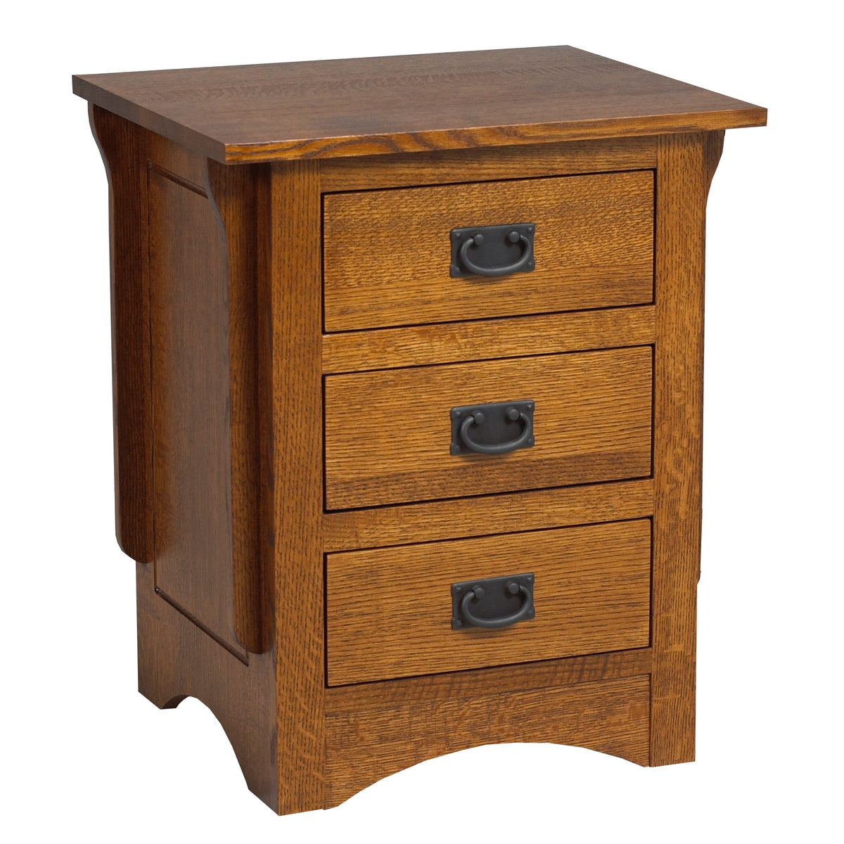 Mission  3 Drawer Nightstand 20"W