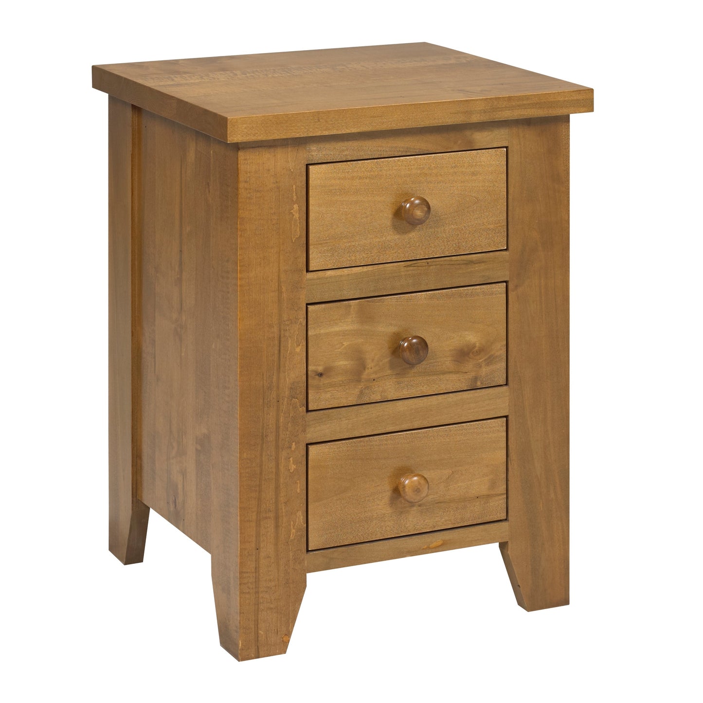 Rough Cut  3 Drawer Nightstand 20"W
