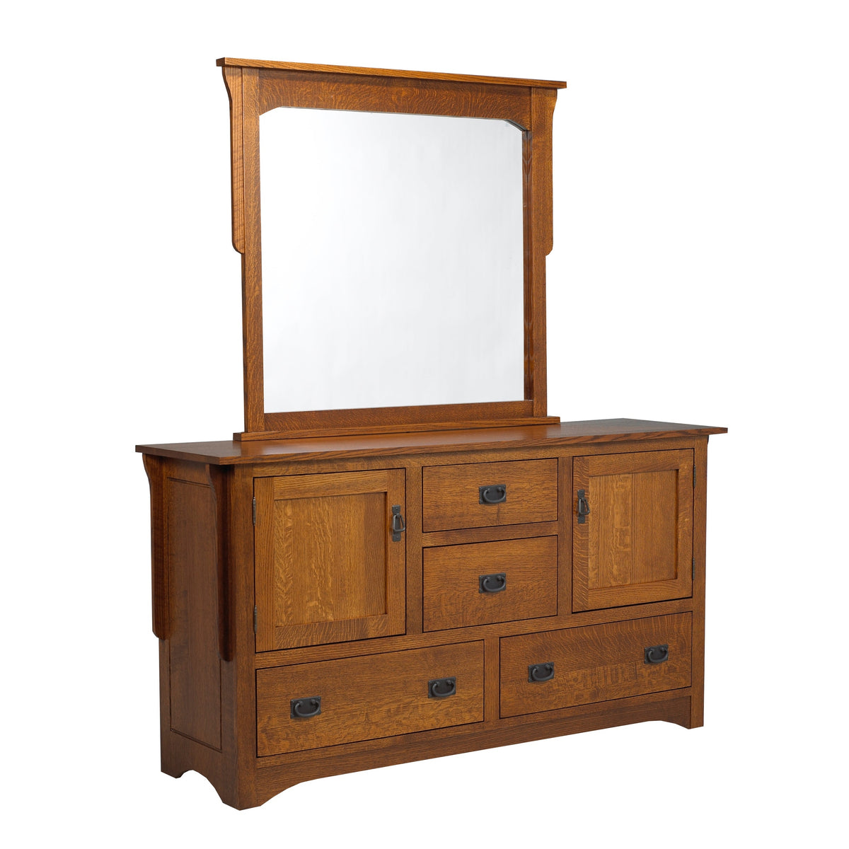 Mission  8 Drawer/Door Dresser