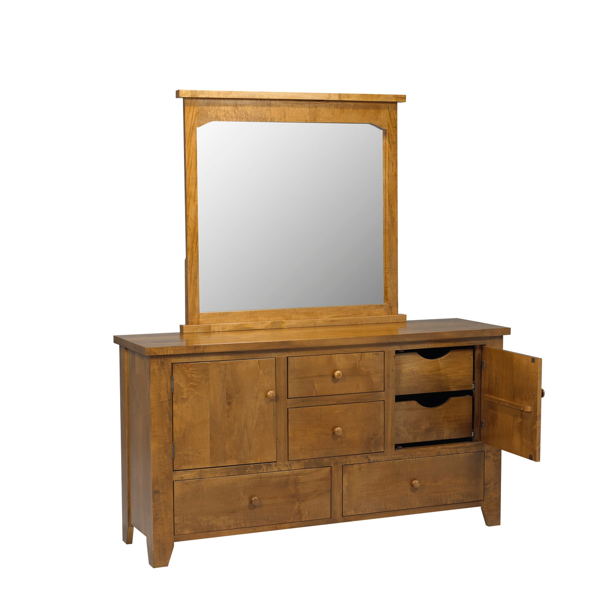 Rough Cut  8 Drawer/Door Dresser
