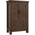 Austin  Large 4Drawer Plain Top Armoire 42"W