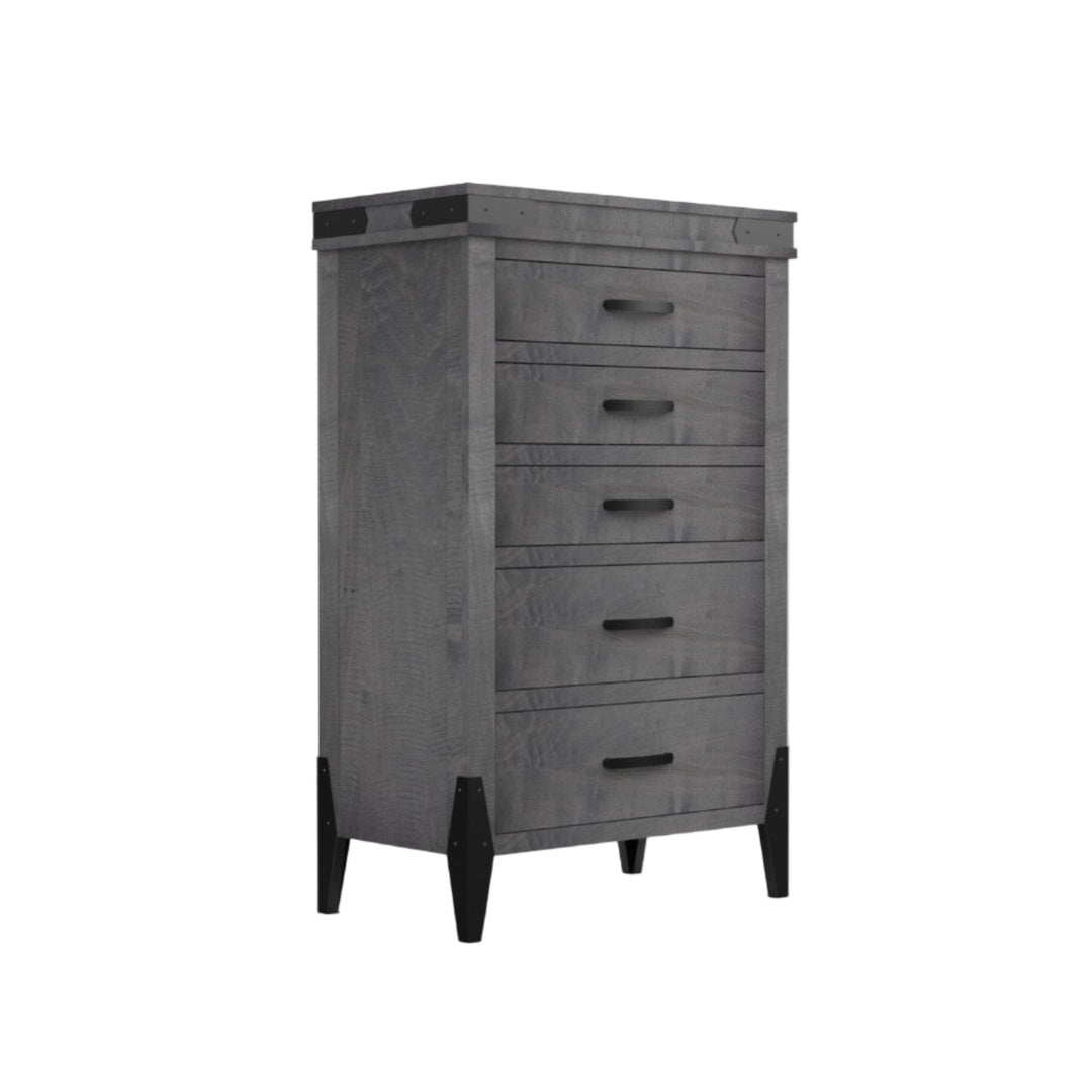 Flat Iron  5 Drawer Chest
